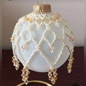 Beaded ornament cover